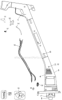 Part Location Diagram of 152042-08 DeWALT Black Lead Wire